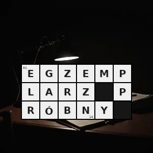 Hasło krzyżówkowe reakcja sprawcza - egzemplarz próbny – rozwiązanie, synonimy, podpowiedzi i definicje krzyżówkowe